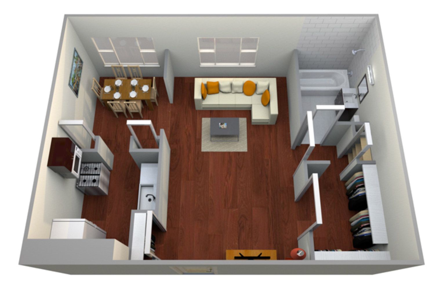 Floor Plan: Studio