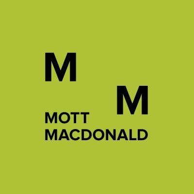 Logo for Mott MacDonald: two black letter 