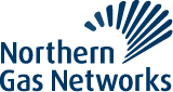 Logo for Northern Gas Networks: text next to a blue semi-circle design.