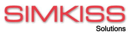 SIMKISS Solutions logo in red.