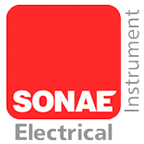 Red square logo with 
