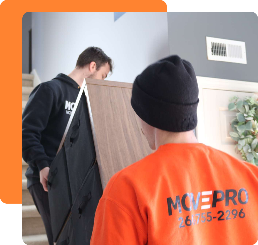 MovePro team member assisting customers with moving consultation in Fort Wayne Indiana