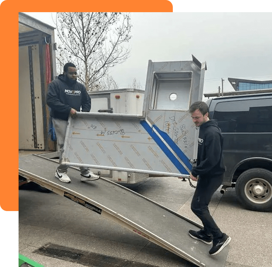 MovePro movers completing a commercial move at a home in Fort Wayne