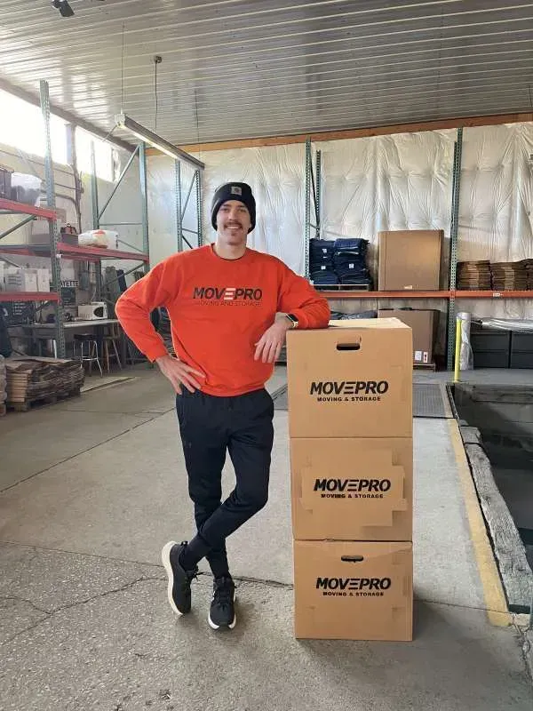 MovePro mover inside storage facility handling items for safe and secure transport