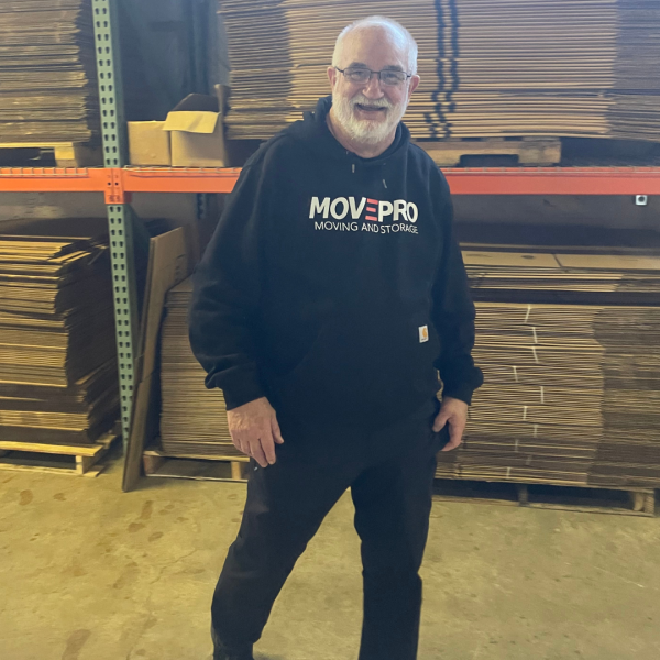 Friendly MovePro team member delivering professional moving services in Fort Wayne