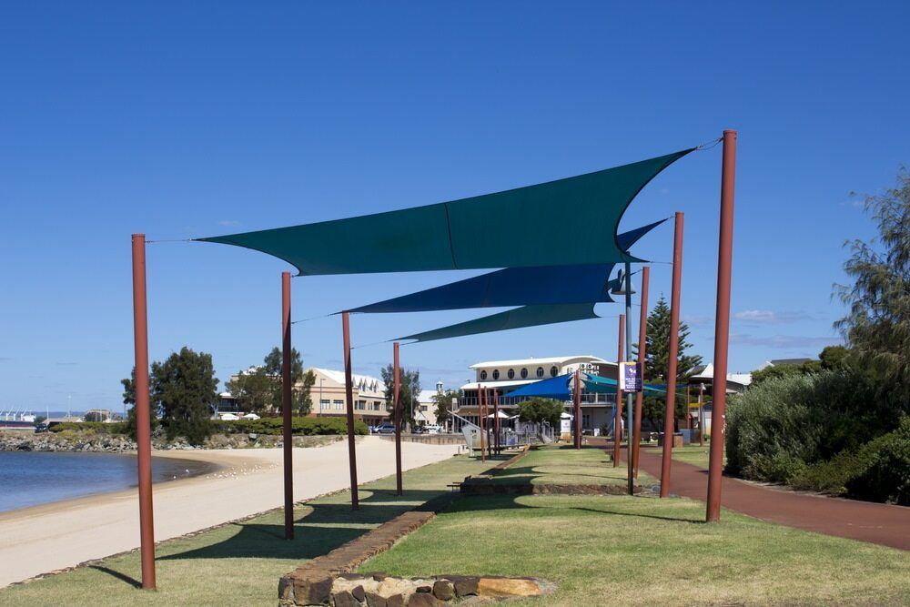 Beachfront Shade Sails — Professional Shade Sail Installation in Mooloolaba, QLD