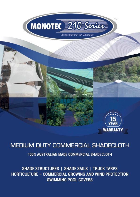 Brochure for Monotec — Professional Shade Sail Installation in Garbutt, QLD
