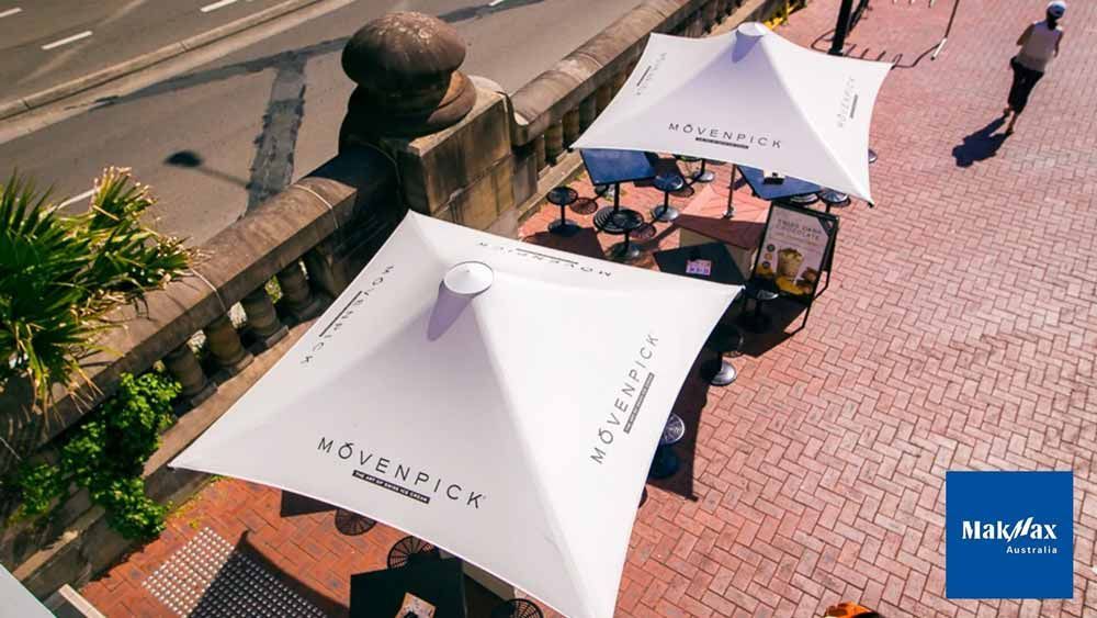 Top View of an Umbrella Shade — Professional Shade Sail Installation in Garbutt, QLD