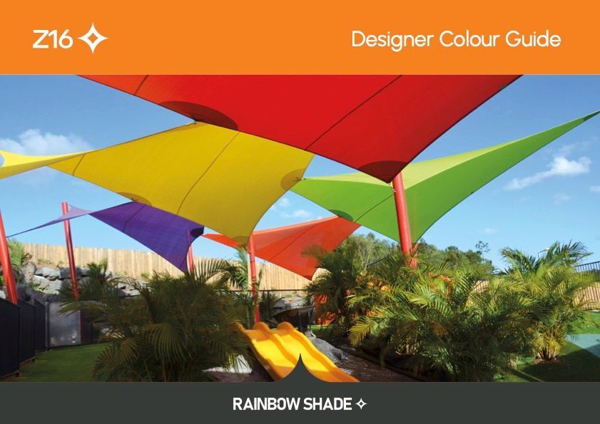 Rainbow-colored Shade Sails — Professional Shade Sail Installation in Garbutt, QLD
