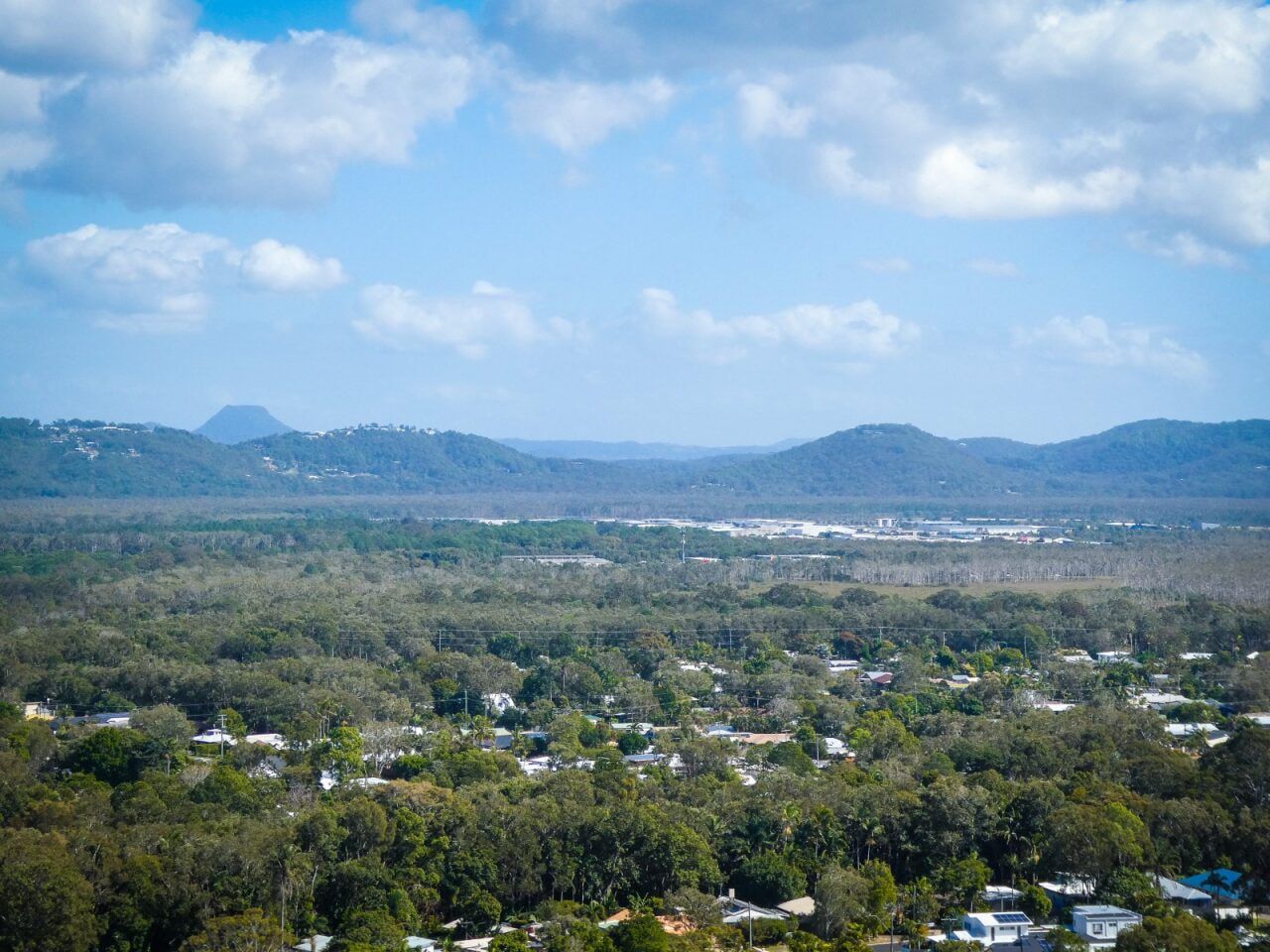 Overhead View of a Green Forested Area — Professional Shade Sail Installation in Maroochydore, QLD