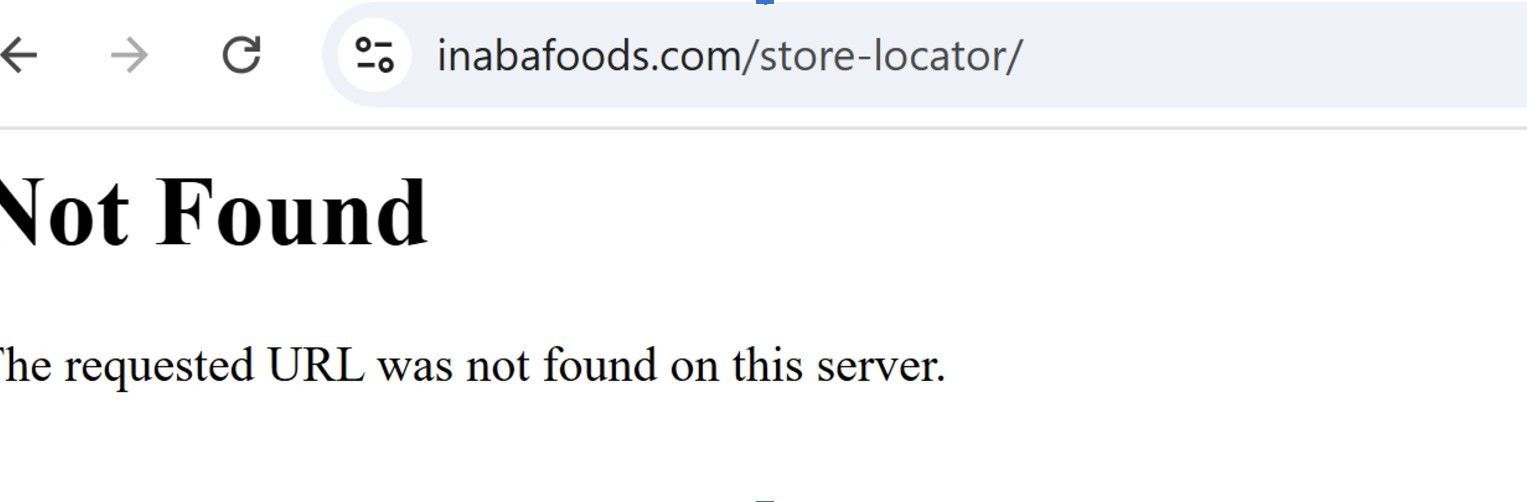 Not found: Inaba's lack of care for the digital age