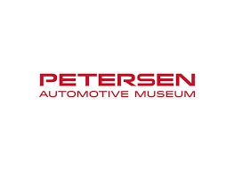Petersen Automotive Museum logo in red on a white background