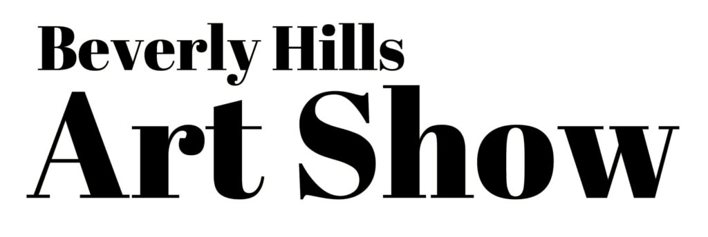 Beverly Hills Art Show logo in black serif text on a white background
