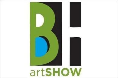 Bi artSHOW logo in green, blue, and black on a white background