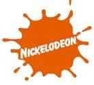 Orange Nickelodeon splat logo with white wordmark