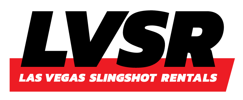 Lvsr las vegas slingshot rentals logo on a white background