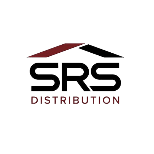 Logo for SRS Distribution: black bold letters