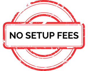 Red stamped seal with bold black text reading 