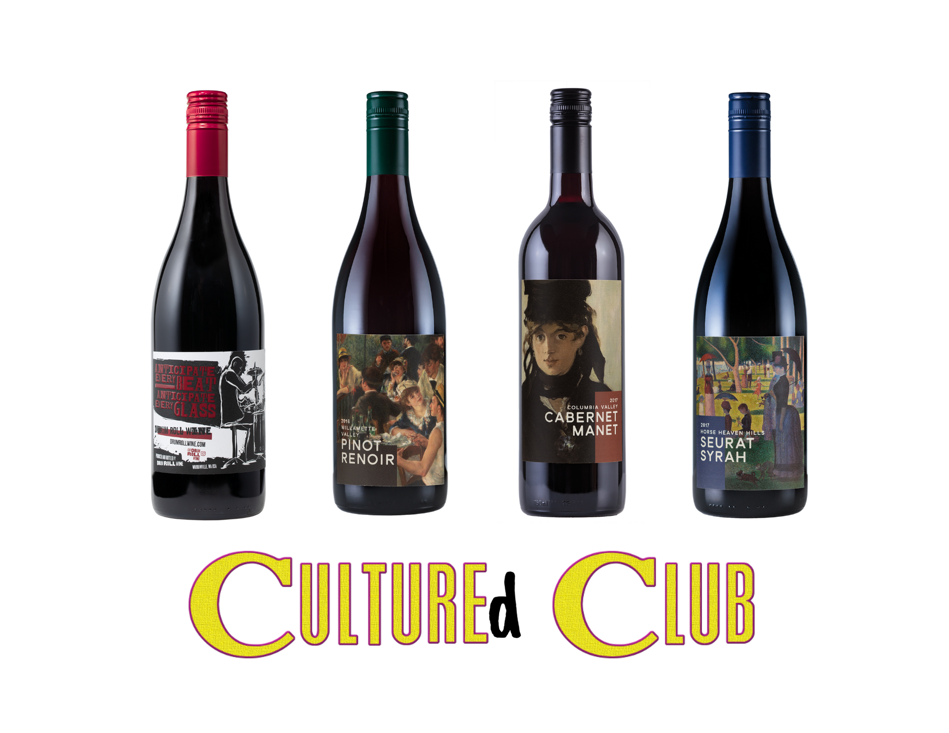 4 bottles of red wine
