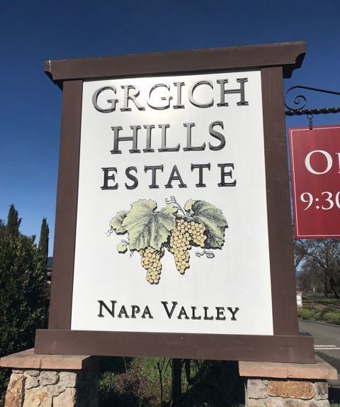 Grgich Hills winery sign