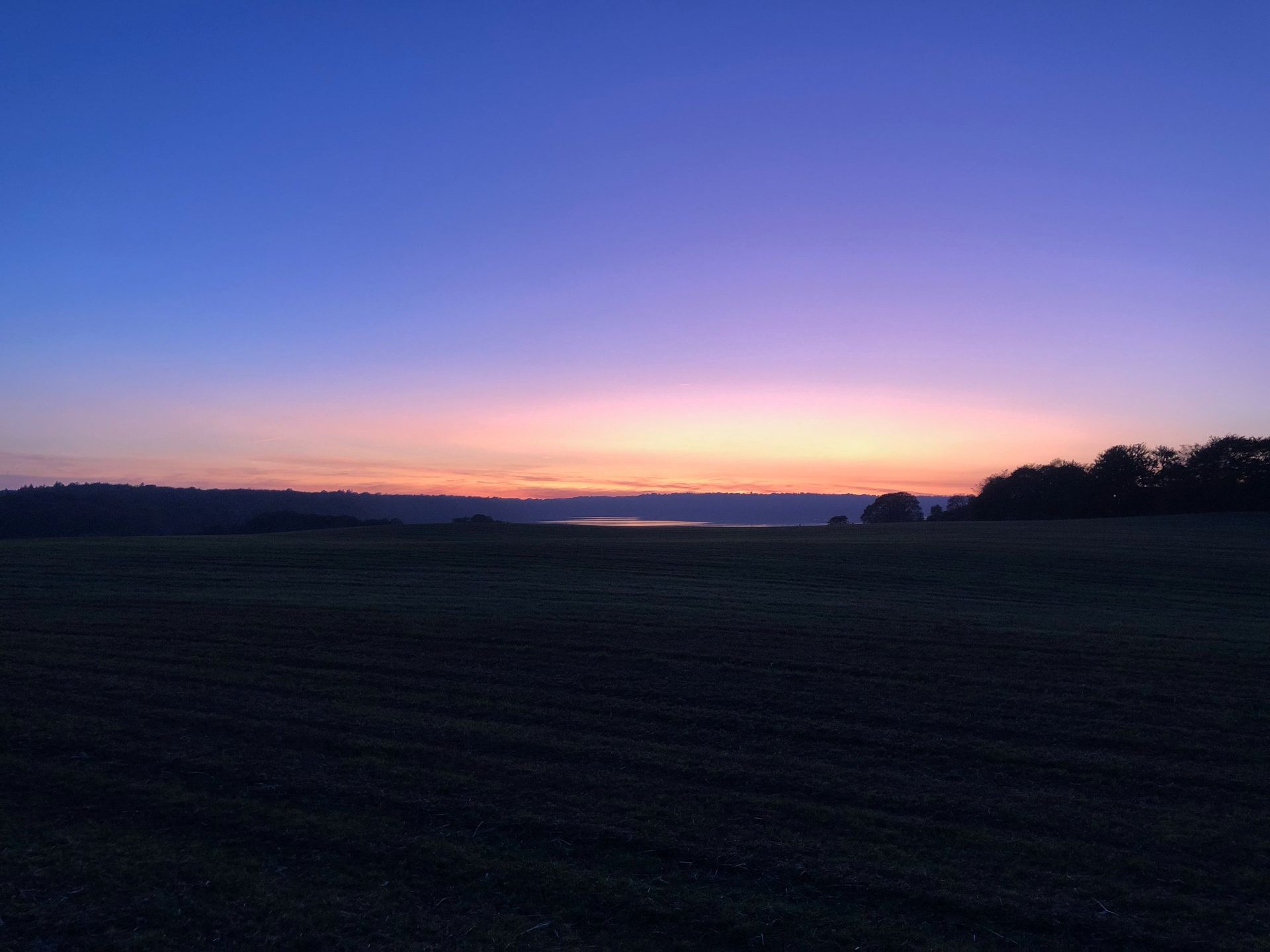 dark sunset in Denmark