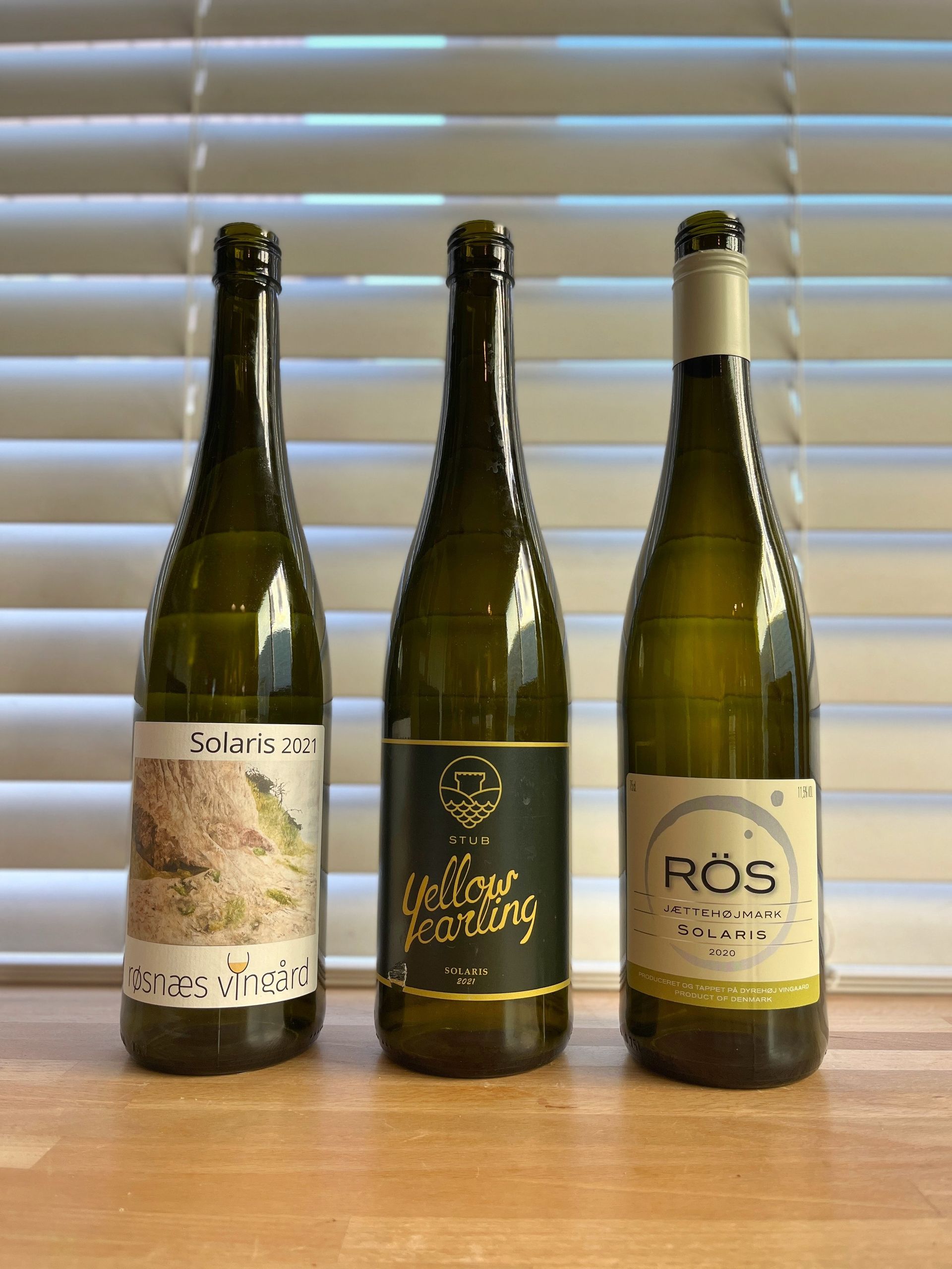 white wine bottles