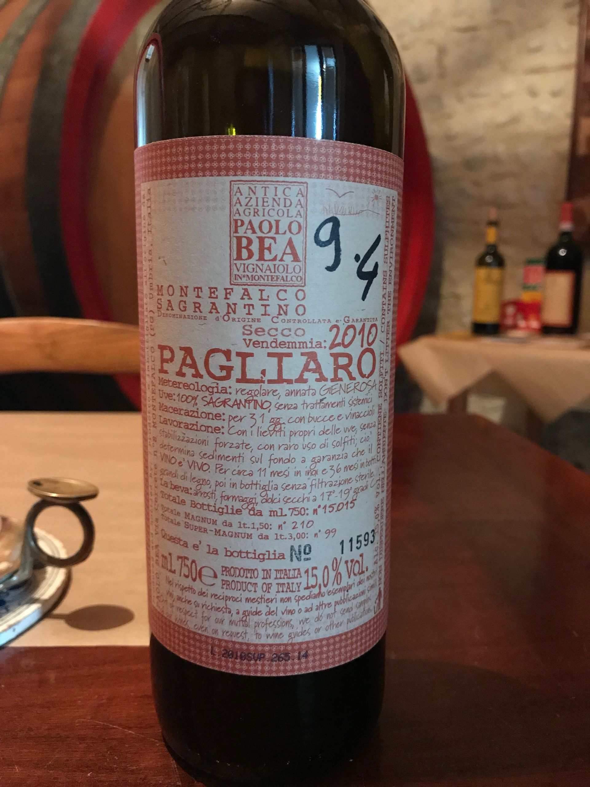Paolo Bea wine