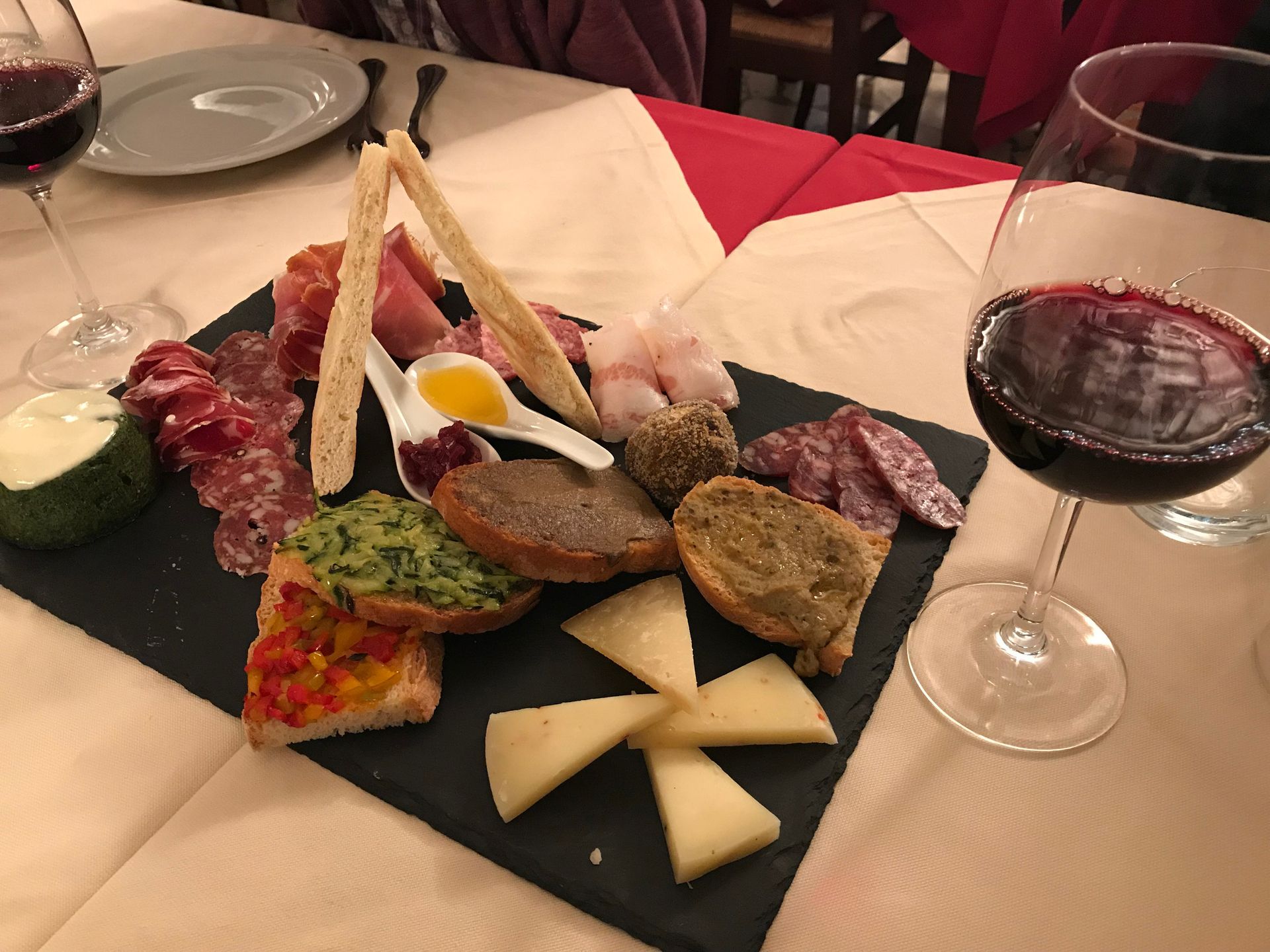 red wine tasting Italy