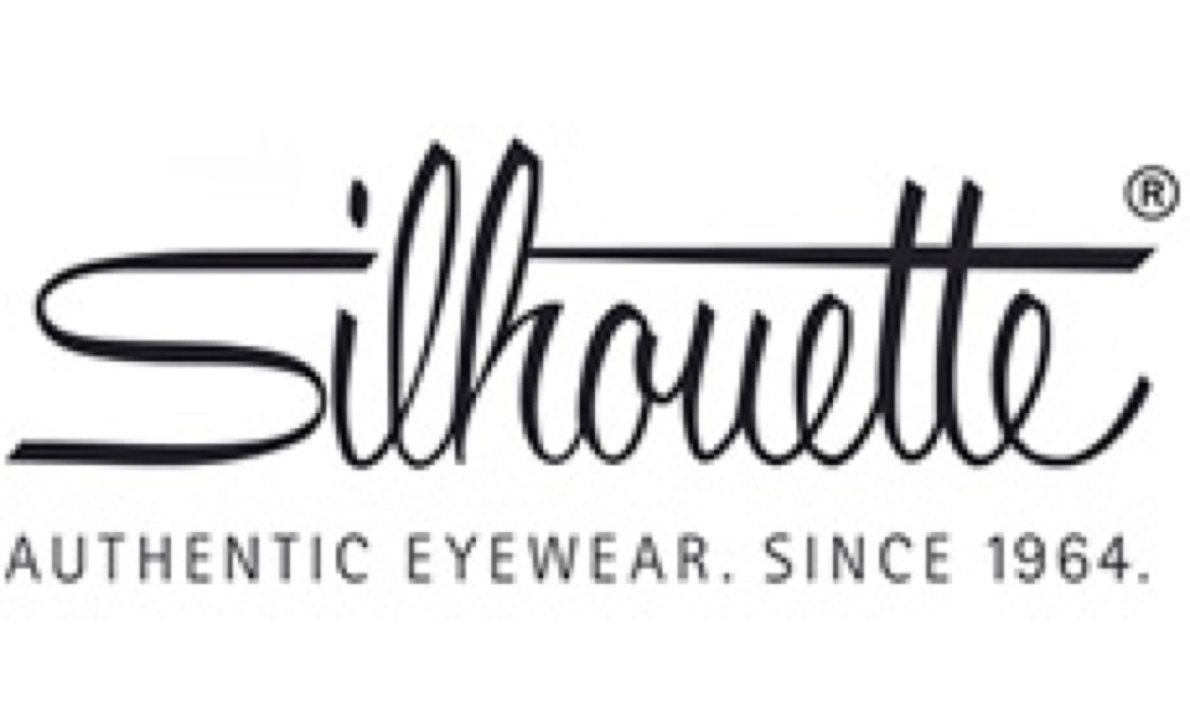 The logo for silhouette authentic eyewear since 1964