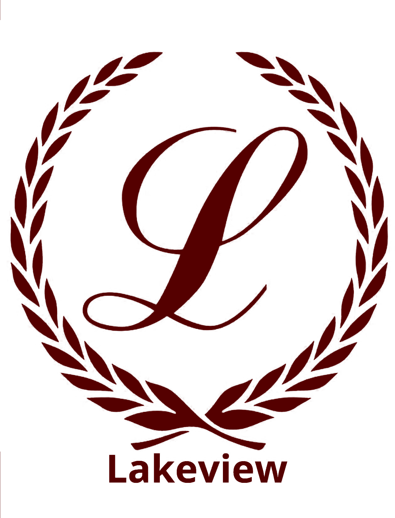 A gold laurel wreath on a white background.