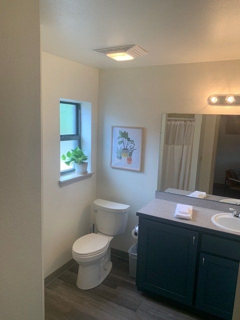 studio living bathroom