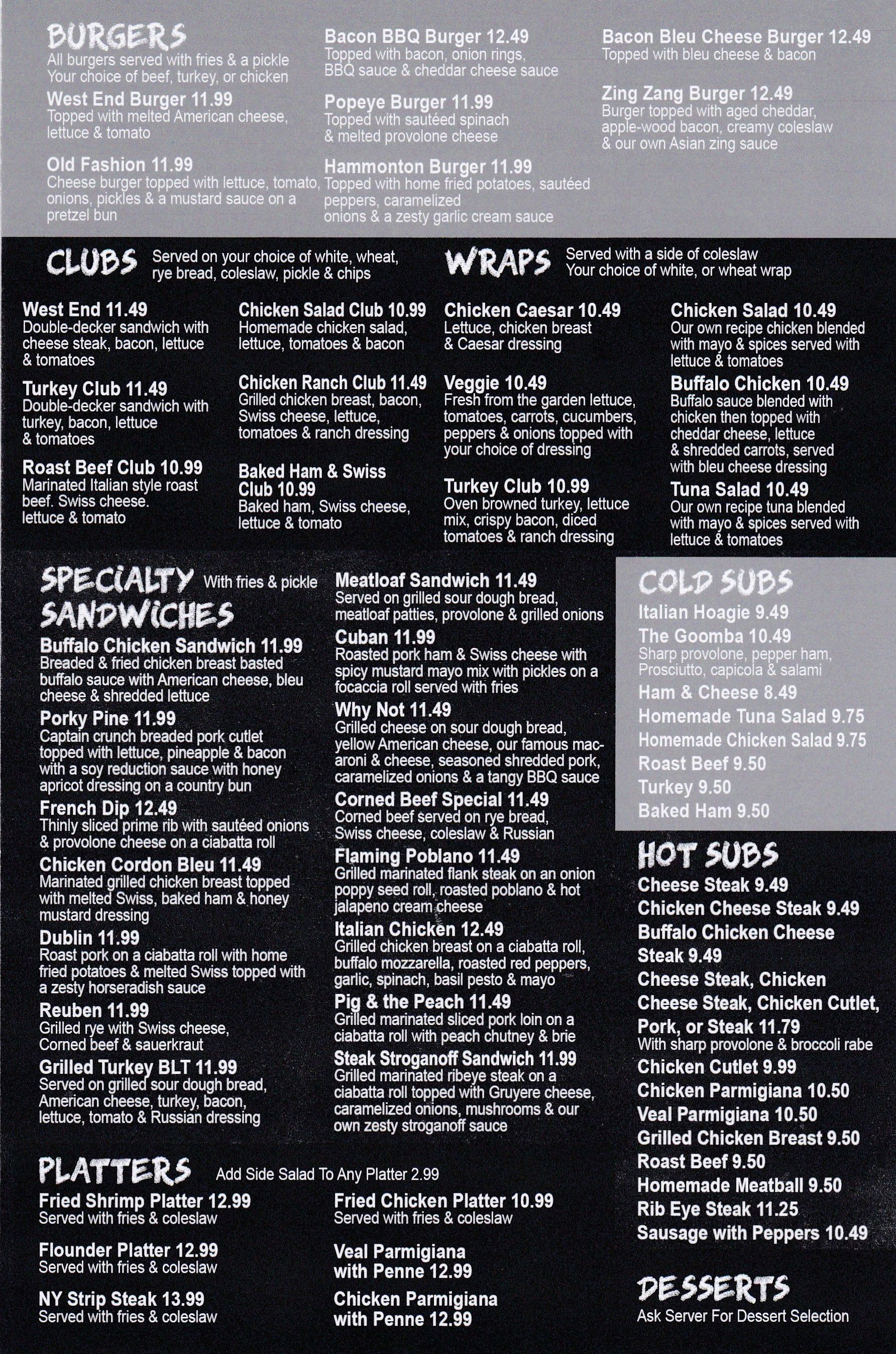 West End Grill & Bar 1 Grill & Bar in Hammonton, NJ