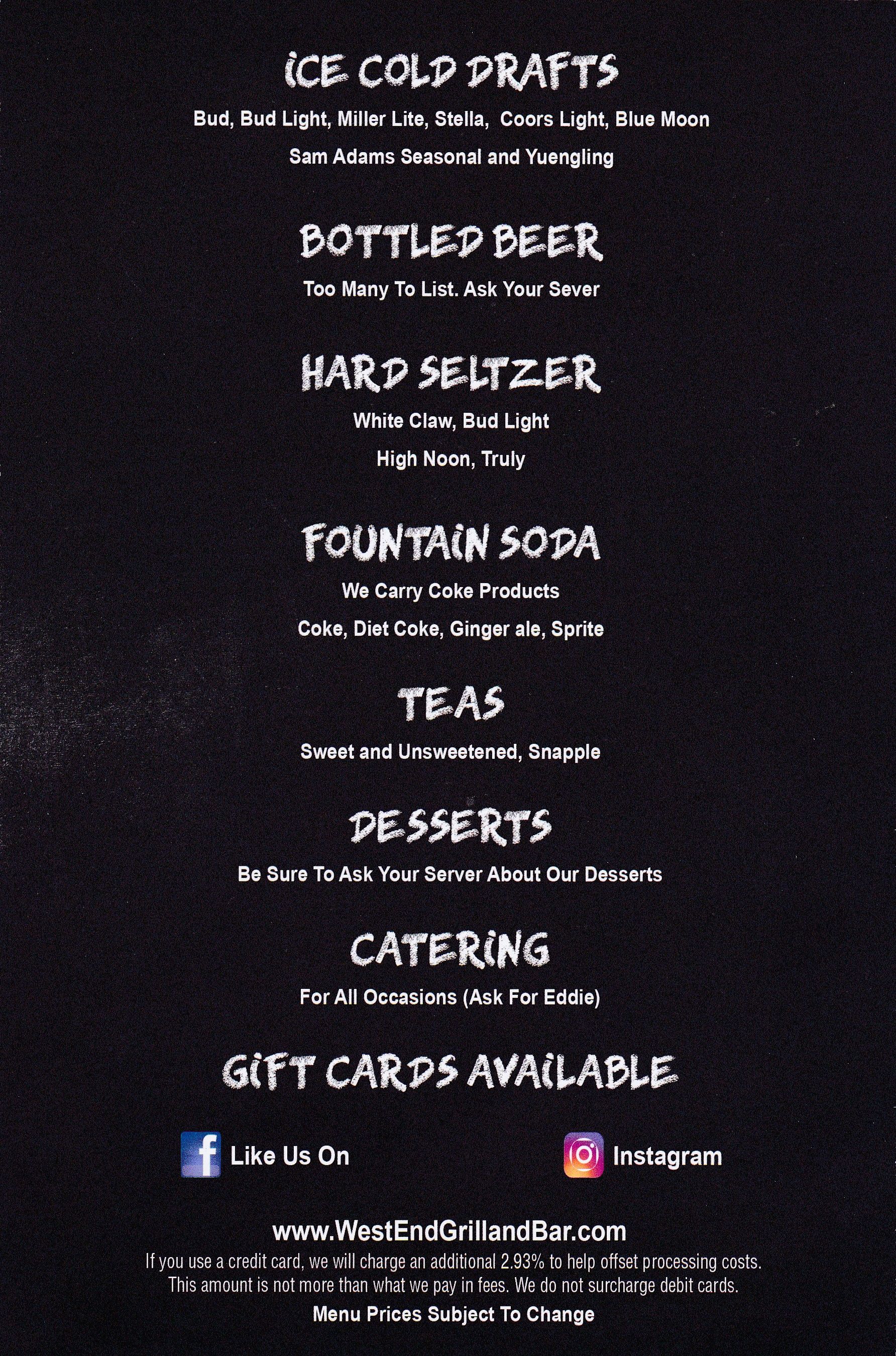 West End Grill & Bar 1 Grill & Bar in Hammonton, NJ