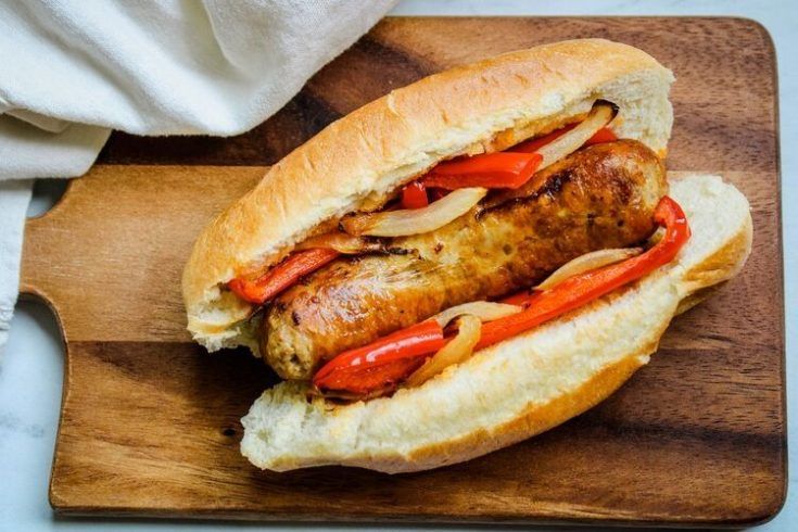 Hot Peppers and Sausage Sub