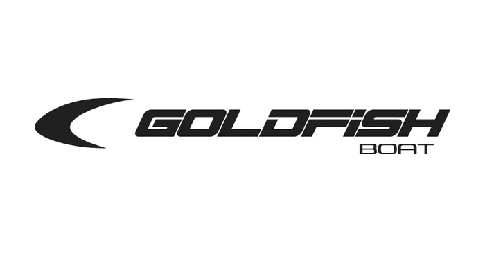 A goldfish boat logo on a white background.