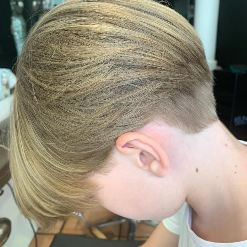A Close Up of a Person 's Hair With a Shaved Back — Energy Hair Co in Noosa Heads, QLD