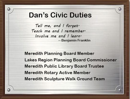 Dan's civic duties Dan's civic duties