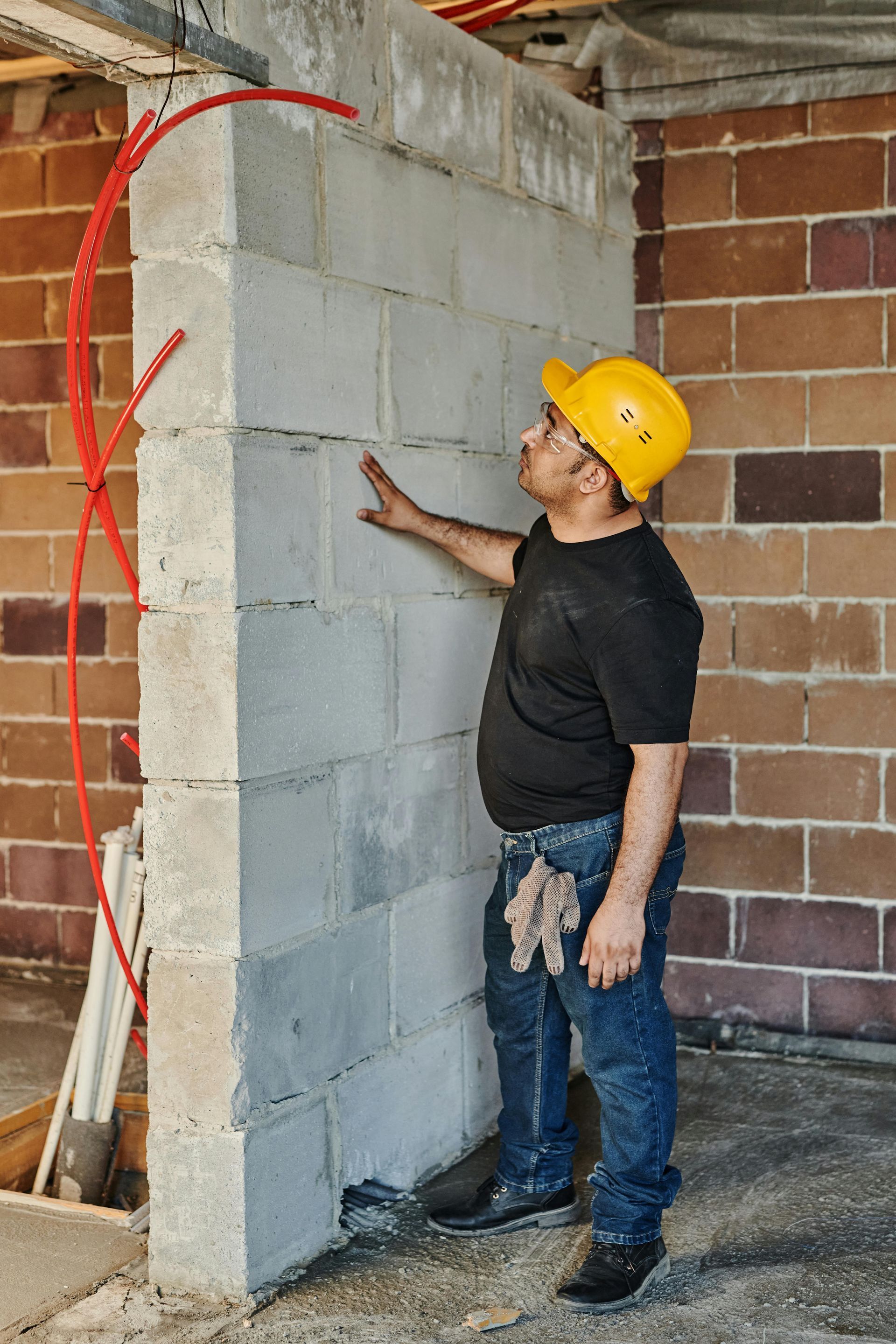New construction inspection during build phase