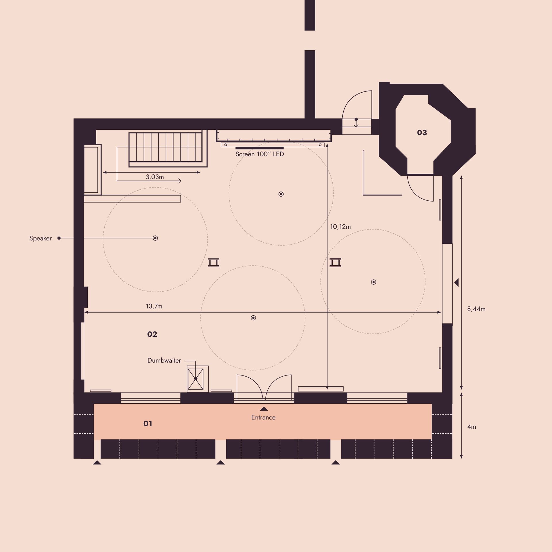 Grundriss Firespace Untergeschoss