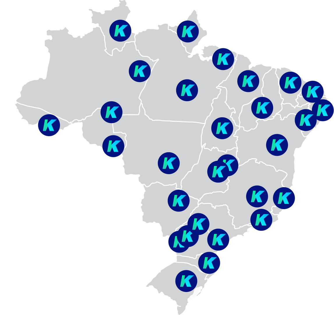 mapa do Brasil motoristas km midia