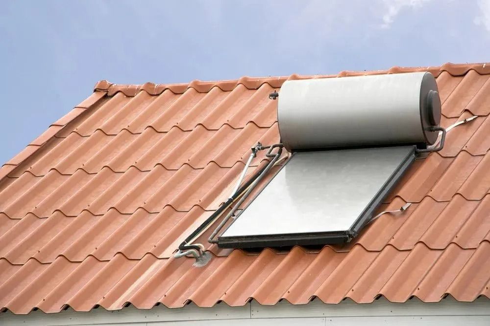 Solar Hot Water System on Roof in Gympie