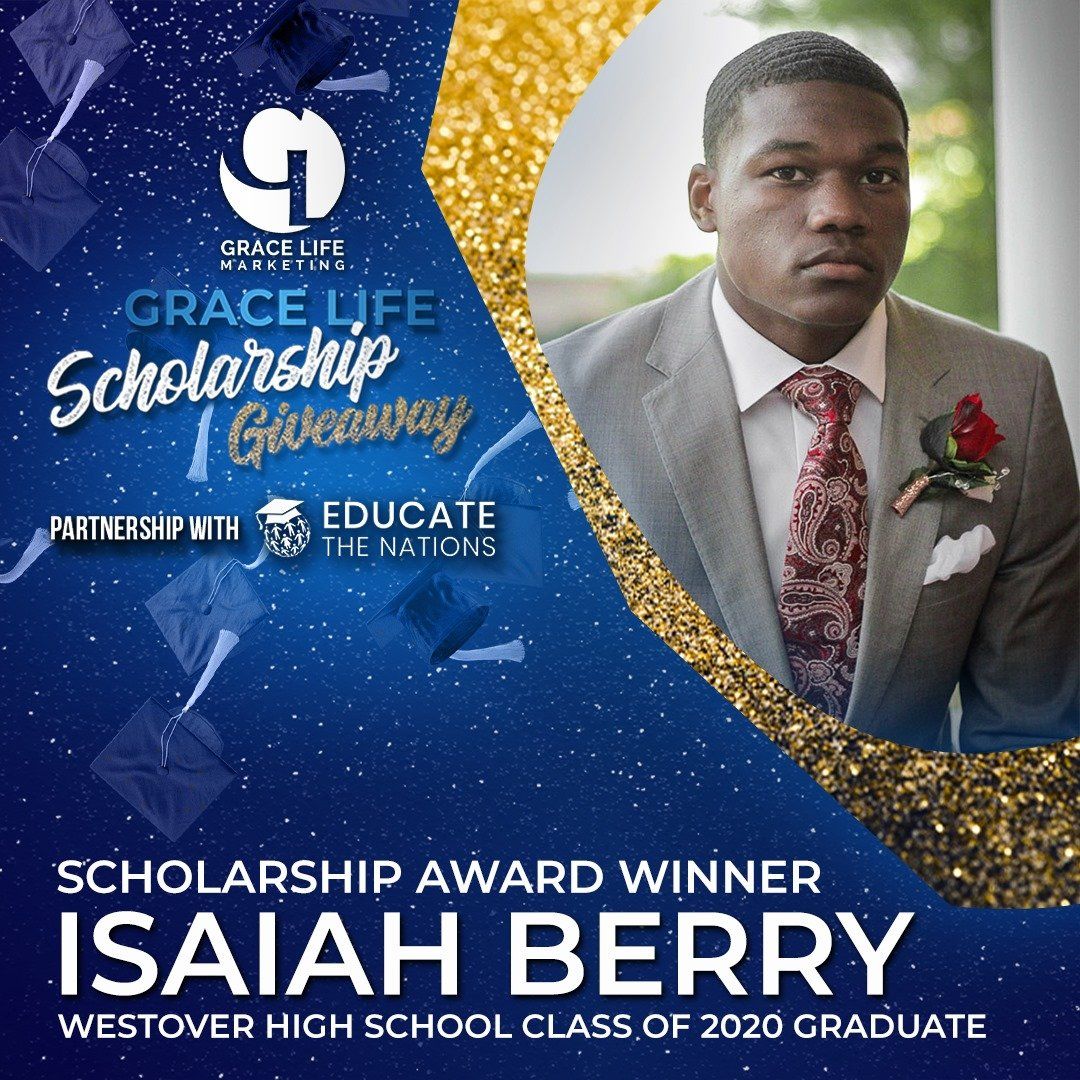 isaiah berry is the winner of the scholarship award