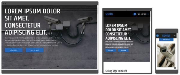 duda security camera company theme website template