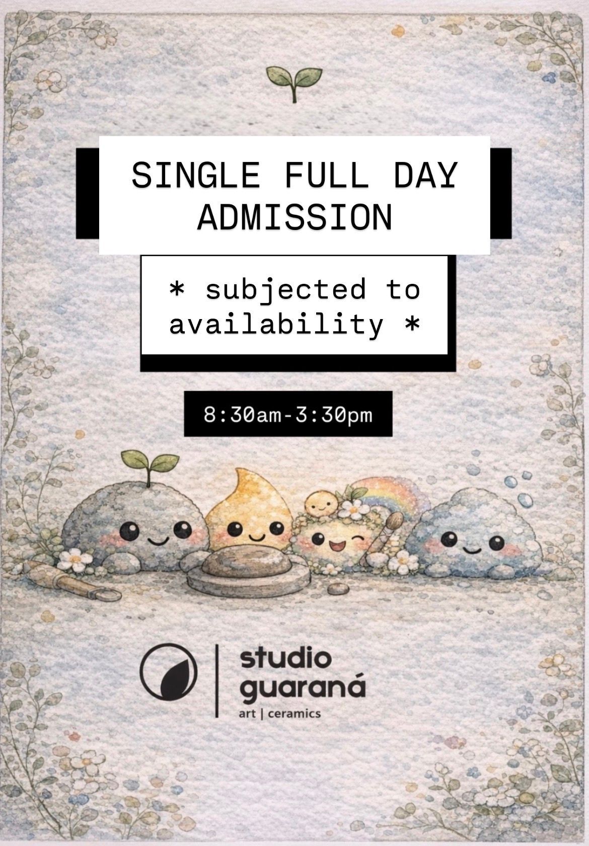 SINGLE ONE FULL DAY >>PLEASE check availability before purchasing*