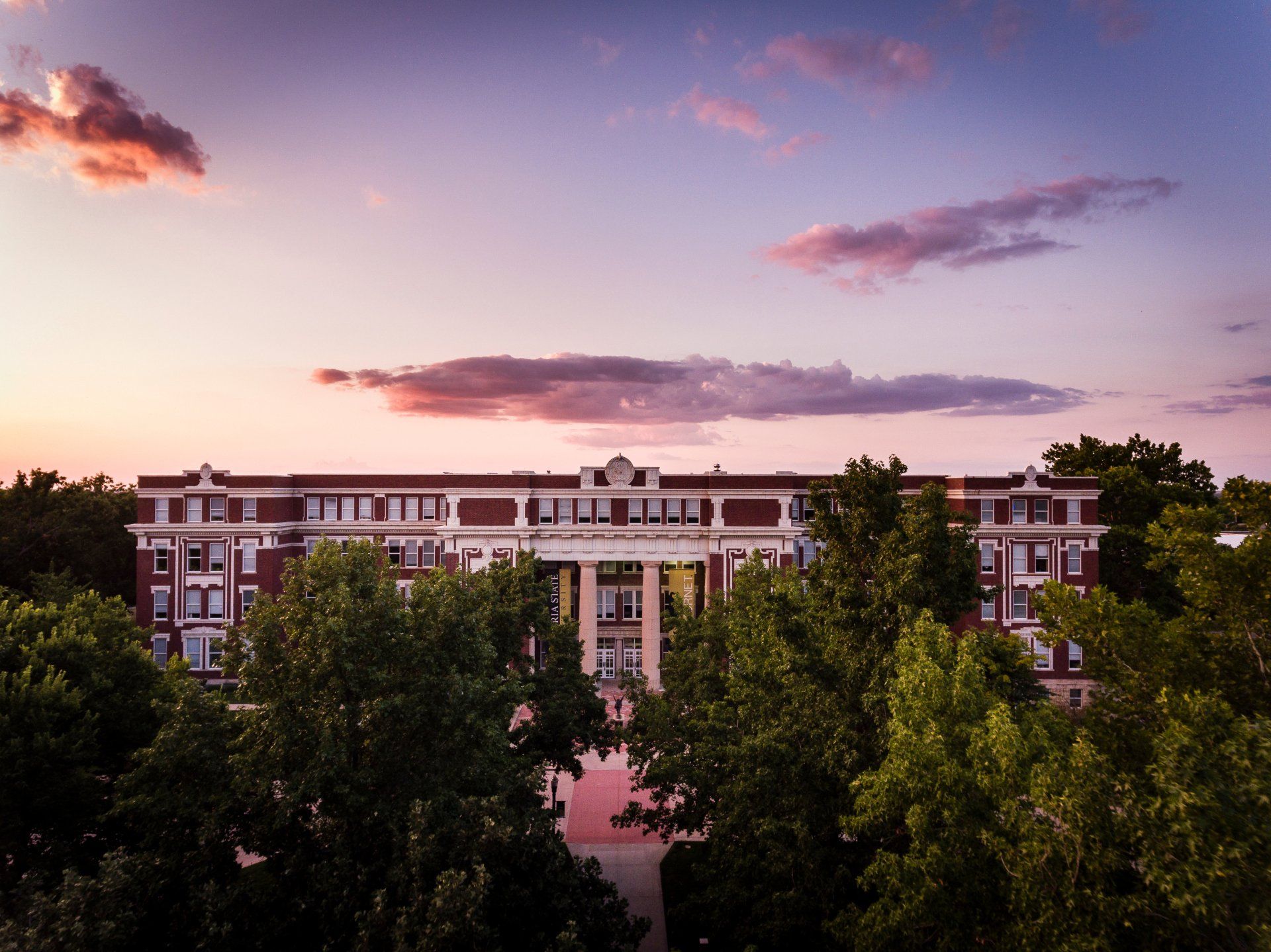 Plumb Hall at Dusk