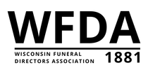 WFDA logo in black with “Wisconsin Funeral Directors Association” and “1881” beneath it