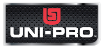 Le logo uni-pro est sur fond noir.