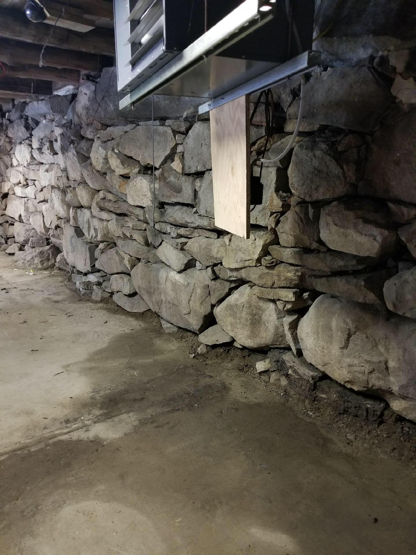 Our finished job of a custom stone foundation