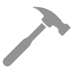 A hammer symbolizing Night 'N' Day remodeling services, representing home improvement and renovation.