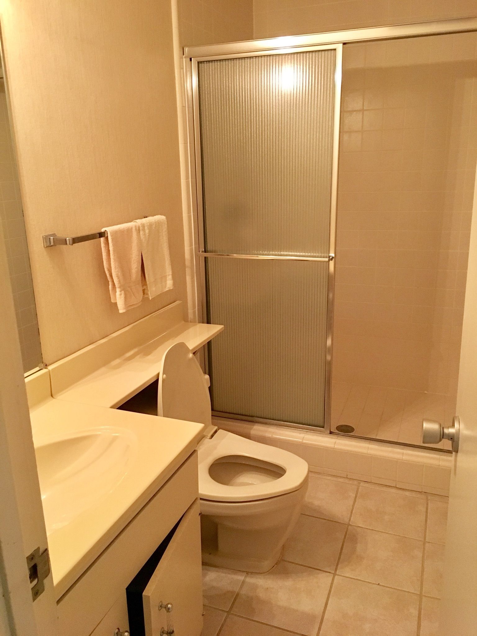 Bathroom in Preston Hollow, Dallas, Texas, awaiting a complete makeover renovation by Night 'N' Day Construction